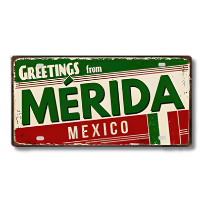 Colombia Mexico Brazil City Tin Sign • Latin America Tourist Souvenir Metal Plaque • Shabby Chic Home Decor Wall Art Gift For Latino