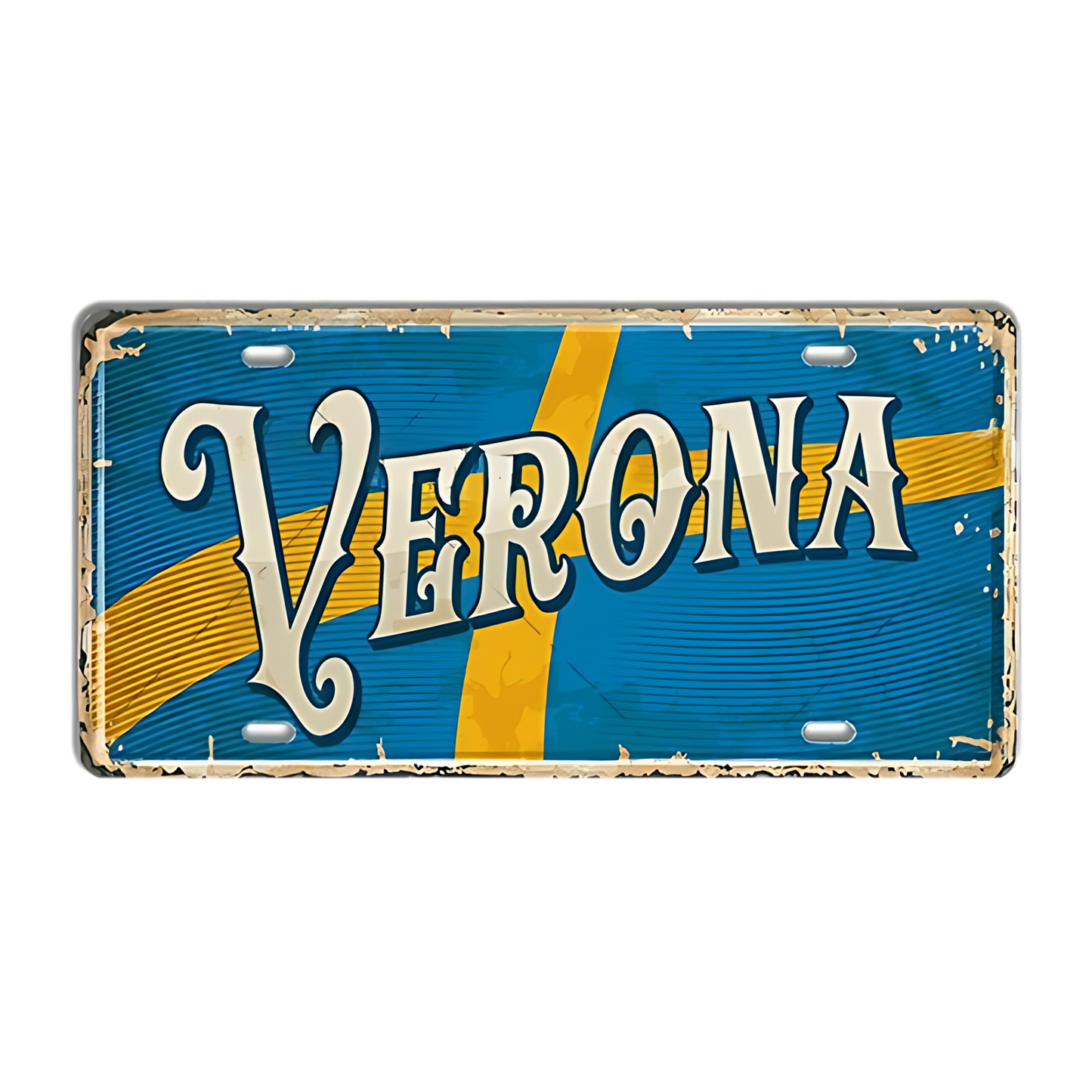 Vintage Italy Tin Signs • Retro Italian Regions And Cities License Plates