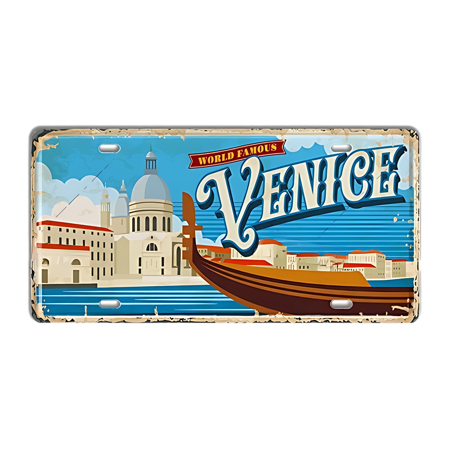 Vintage Italy Tin Signs • Retro Italian Regions And Cities License Plates