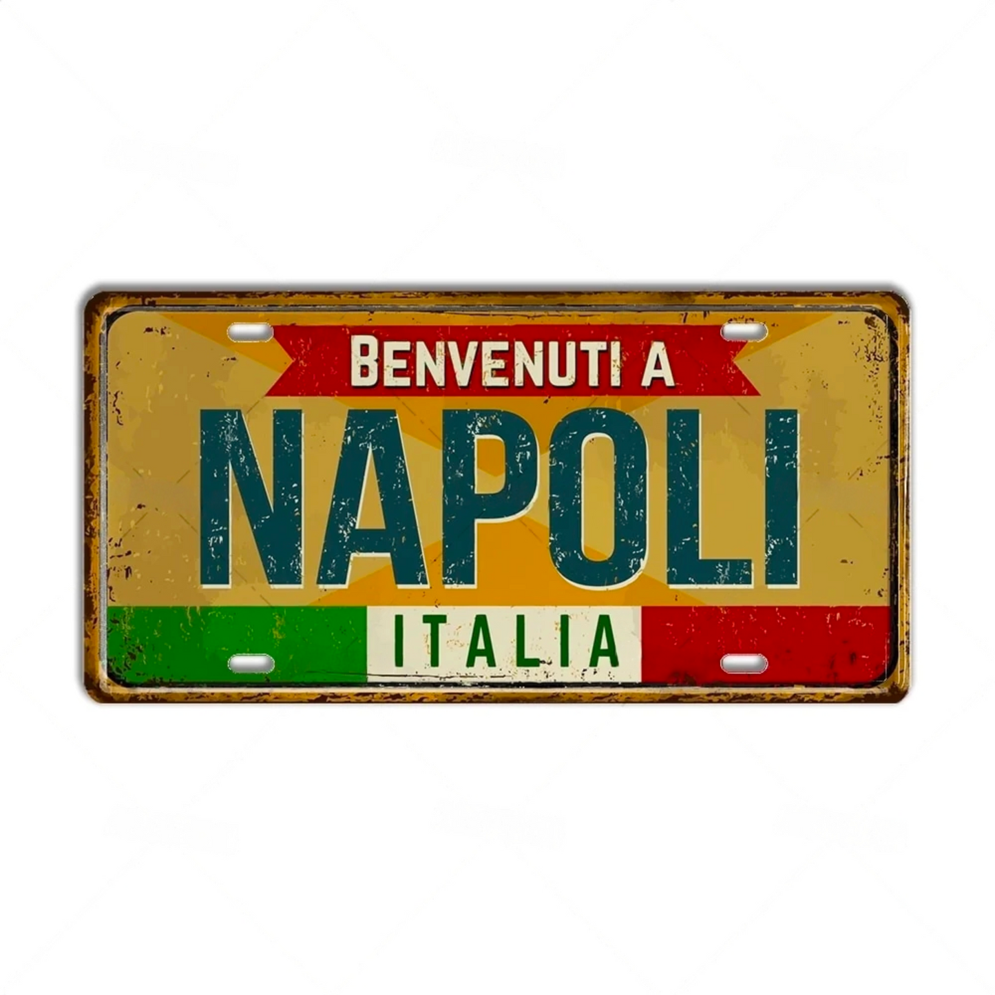 Italy License Plate • Italian City Comune Province Tin Sign • Euro Trip Landmark Metal Print • Travel Souvenir Shabby Chic Wall Decor Gift