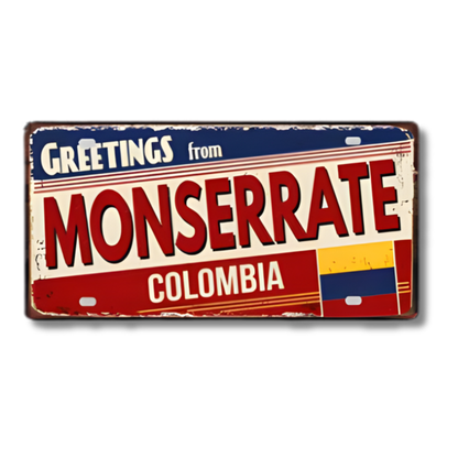 Colombia Mexico Brazil City Tin Sign • Latin America Tourist Souvenir Metal Plaque • Shabby Chic Home Decor Wall Art Gift For Latino