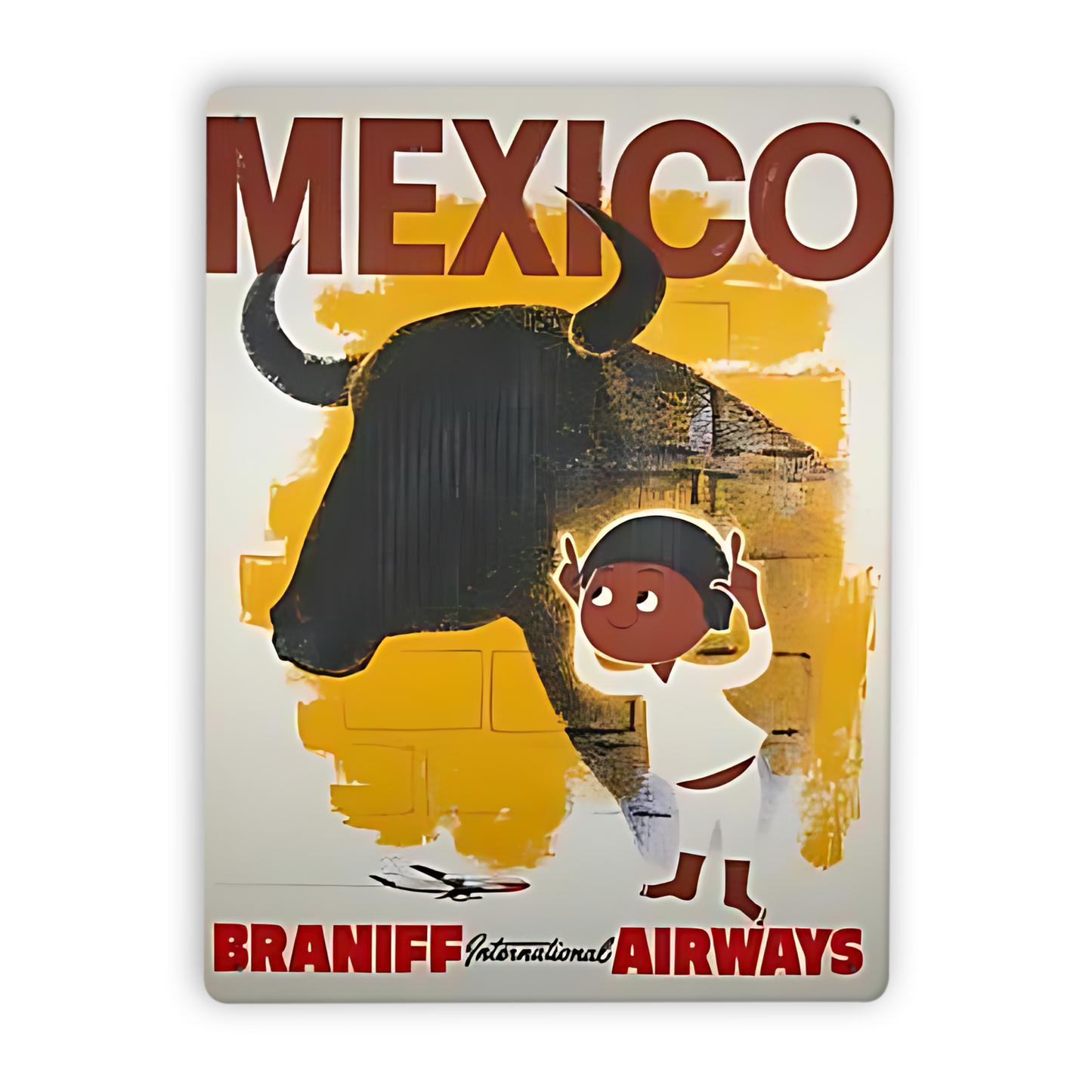 Vintage Flight Destination Poster Tin Sign Collection • Retro Airline Travel Ad Metal Prints