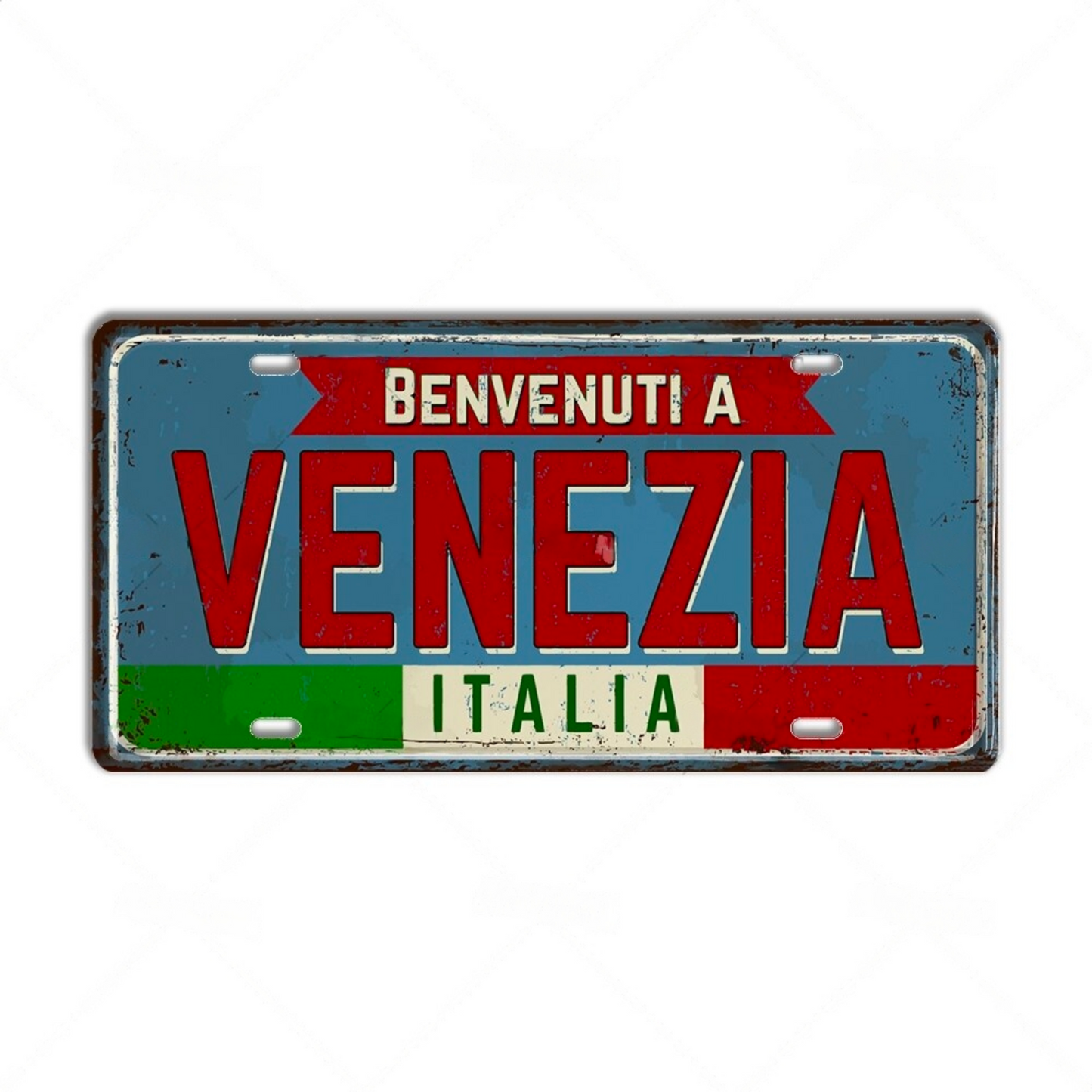 Italy License Plate • Italian City Comune Province Tin Sign • Euro Trip Landmark Metal Print • Travel Souvenir Shabby Chic Wall Decor Gift