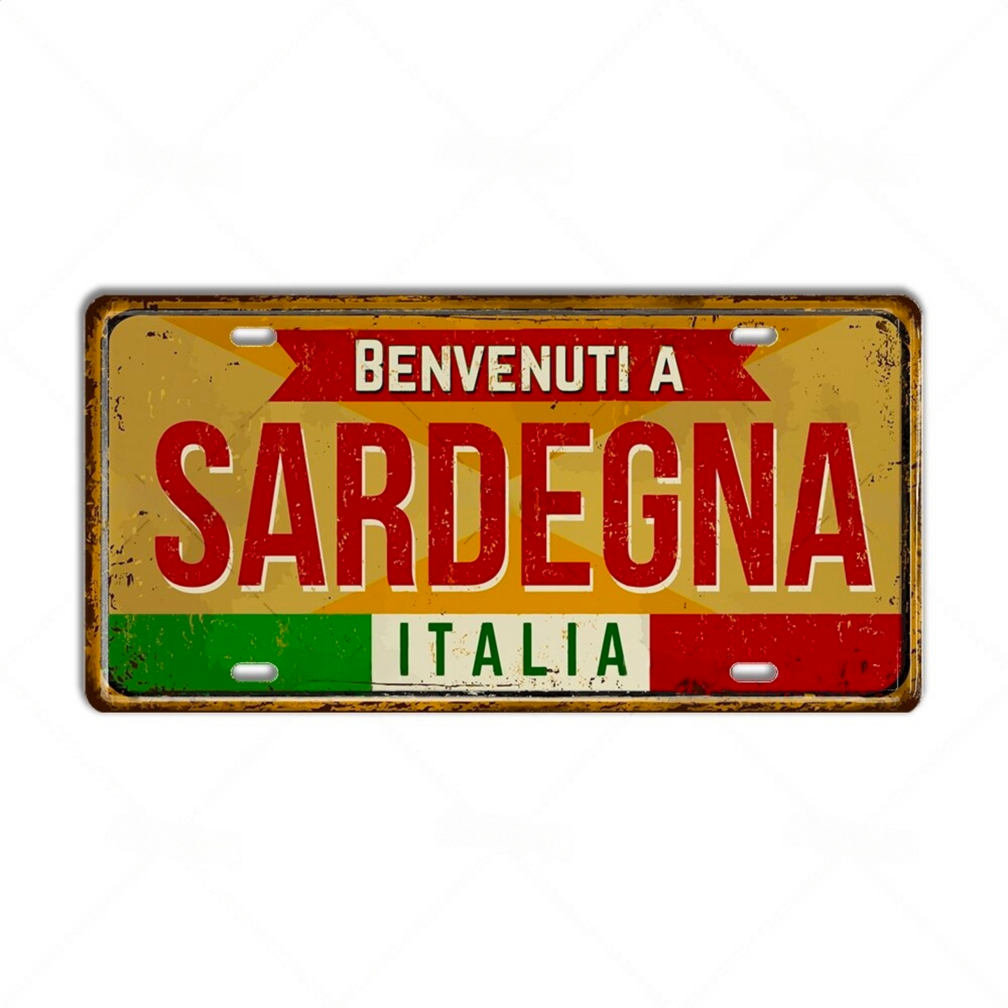 Italy License Plate • Italian City Comune Province Tin Sign • Euro Trip Landmark Metal Print • Travel Souvenir Shabby Chic Wall Decor Gift