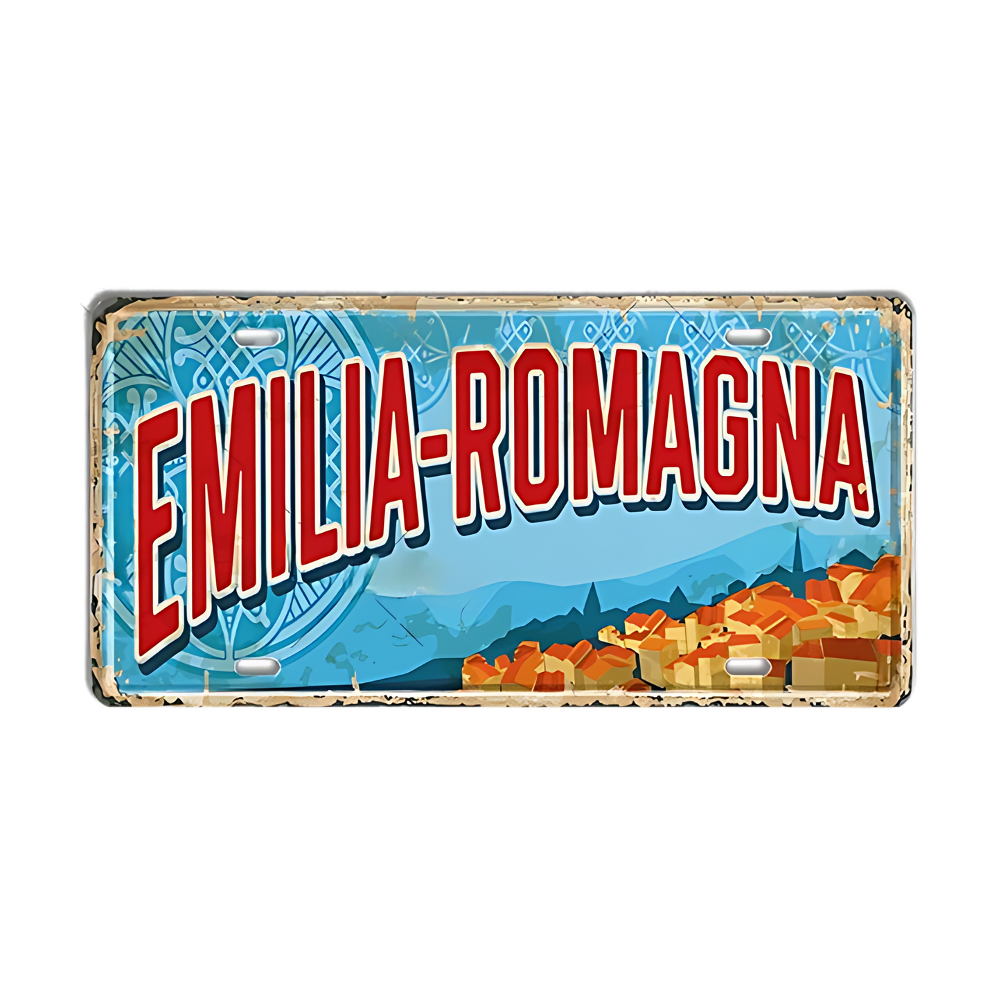 Vintage Italy Tin Signs • Retro Italian Regions And Cities License Plates