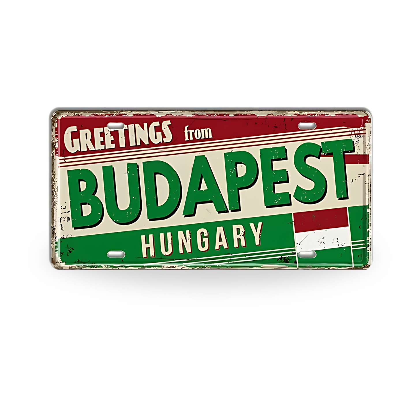 Baltic, Slavic, and Balkans Souvenir Tin Signs • Vintage Europe License Plate Metal Prints