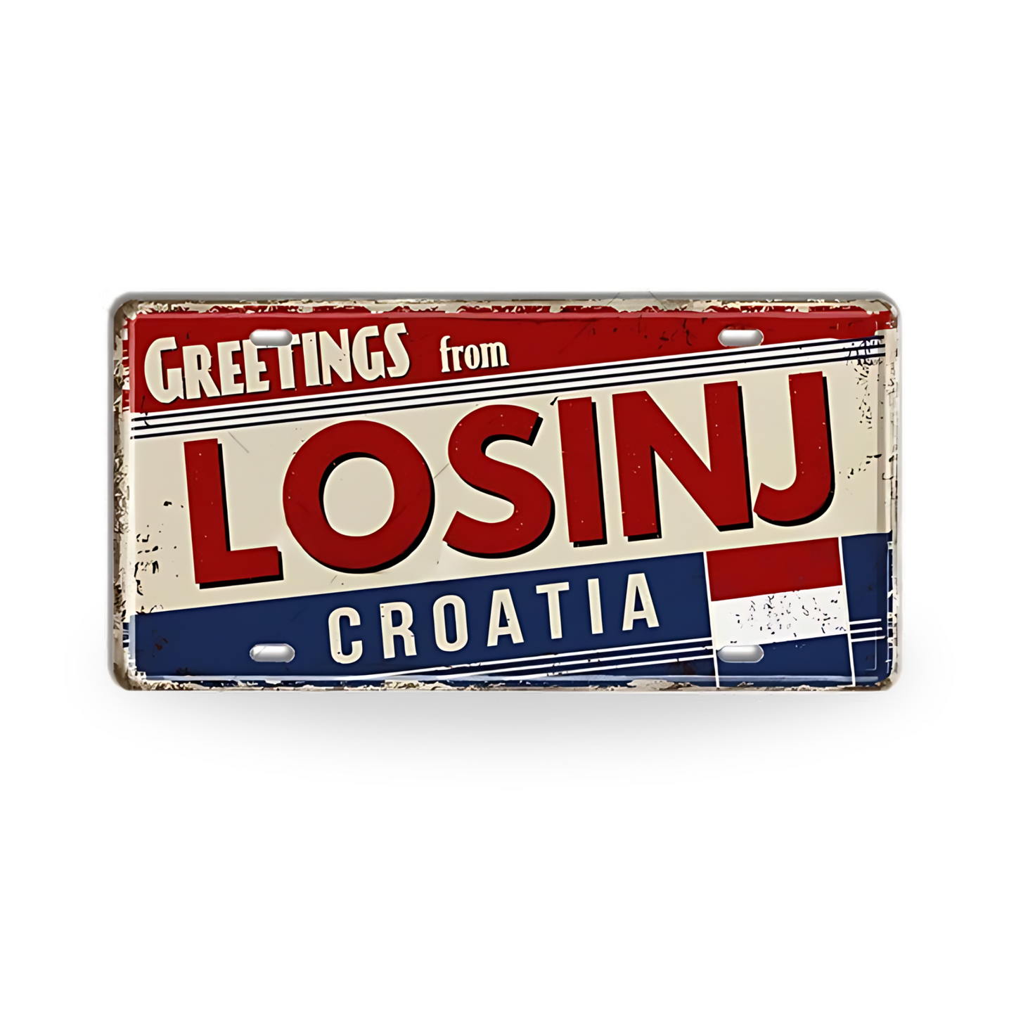 Baltic, Slavic, and Balkans Souvenir Tin Signs • Vintage Europe License Plate Metal Prints