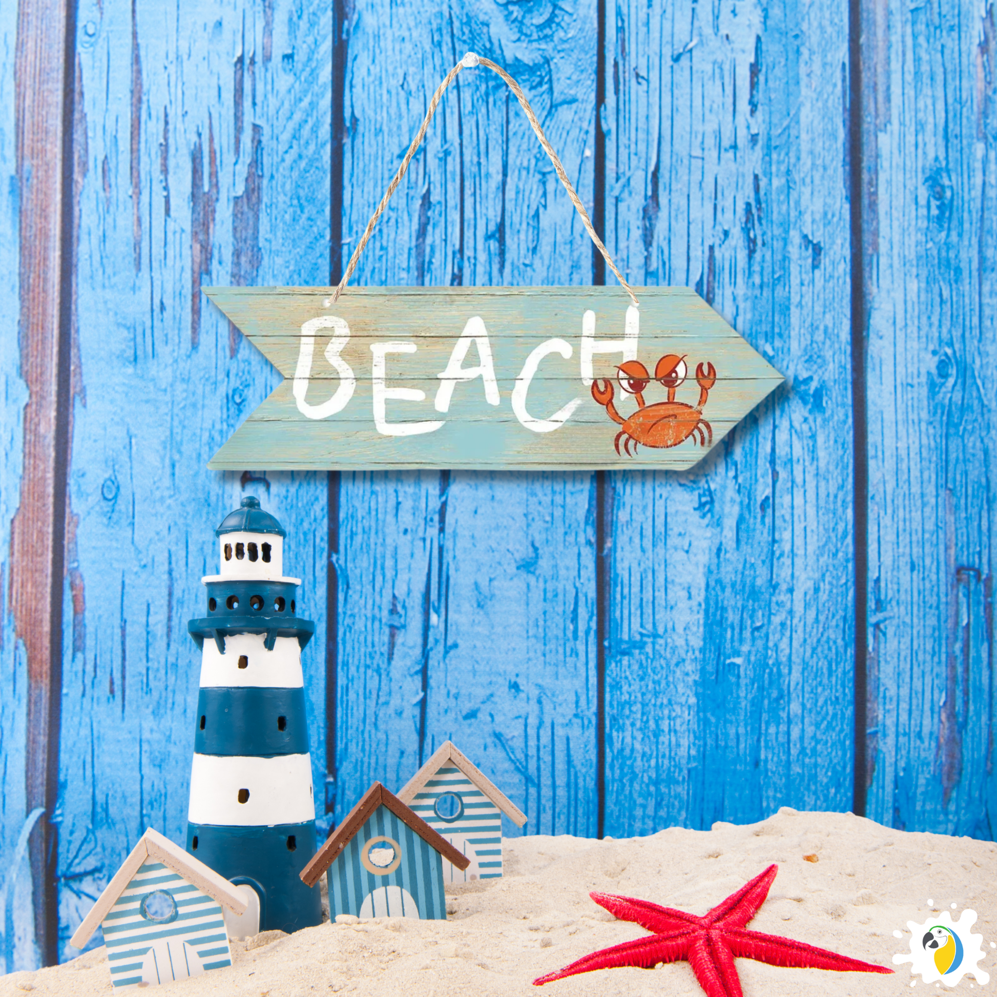 Coastal Charm Arrow Signs - 24 Beach-Inspired Designs • Papagaio Studio Design Shop