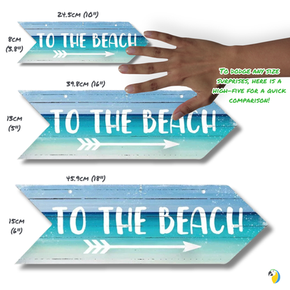 Coastal Charm Arrow Signs - 24 Beach-Inspired Designs • Papagaio Studio Design Shop