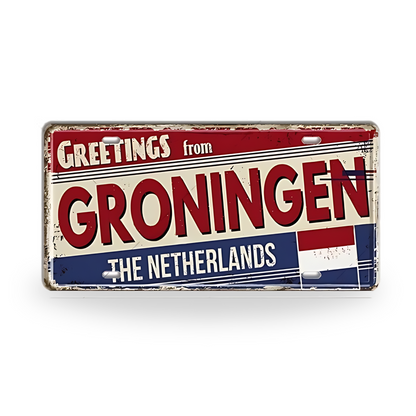 Belgium Netherlands Tin Signs • Austria Poland Metal License Plates • Czech Republic Decorative Signage • Papagaio Studio Print Shop