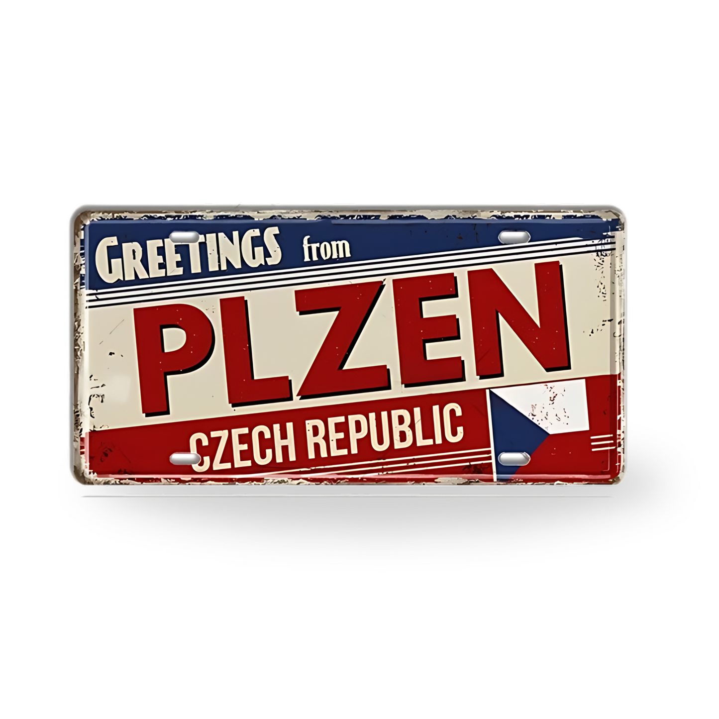 Belgium Netherlands Tin Signs • Austria Poland Metal License Plates • Czech Republic Decorative Signage • Papagaio Studio Print Shop