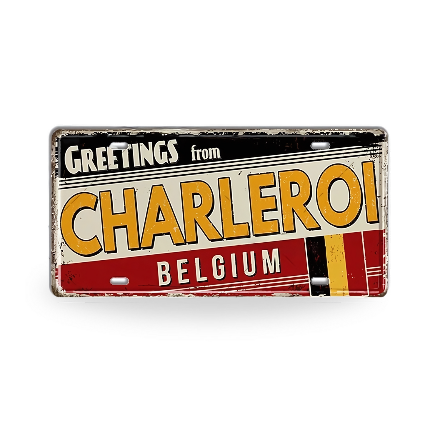 Belgium Netherlands Tin Signs • Austria Poland Metal License Plates • Czech Republic Decorative Signage • Papagaio Studio Print Shop