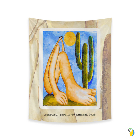 Brazil Abapuru 1928 Painting By Tarsila Do Amaral Tapestry • Brazilian Art Print Wall Hanging Flag