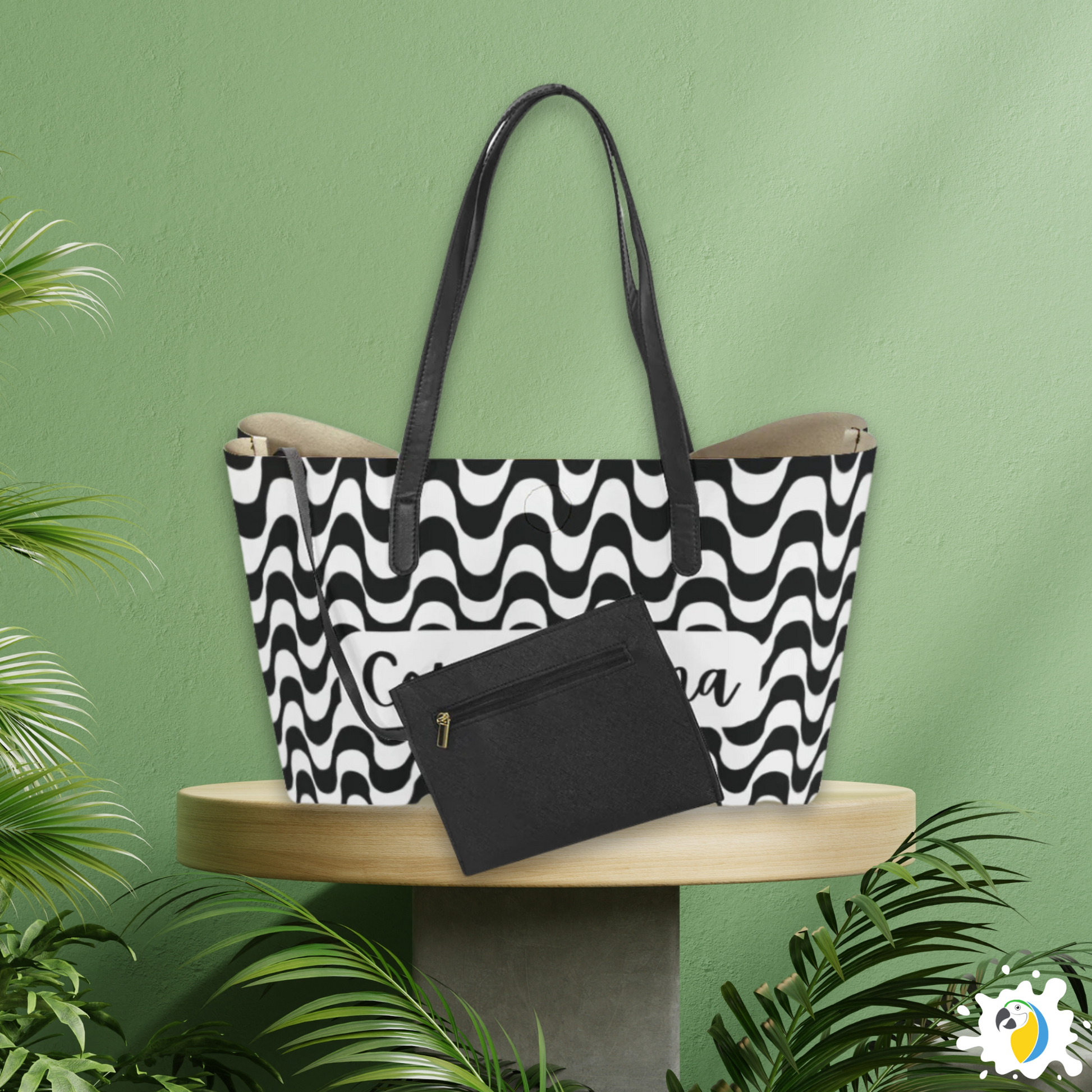 Copacabana Brasil Weekend Tote Bag • Iconic Brazilian Beach Design Shoulder Bag • Gift For Travel Enthusiasts • Papagaio Studio Apparel Shop