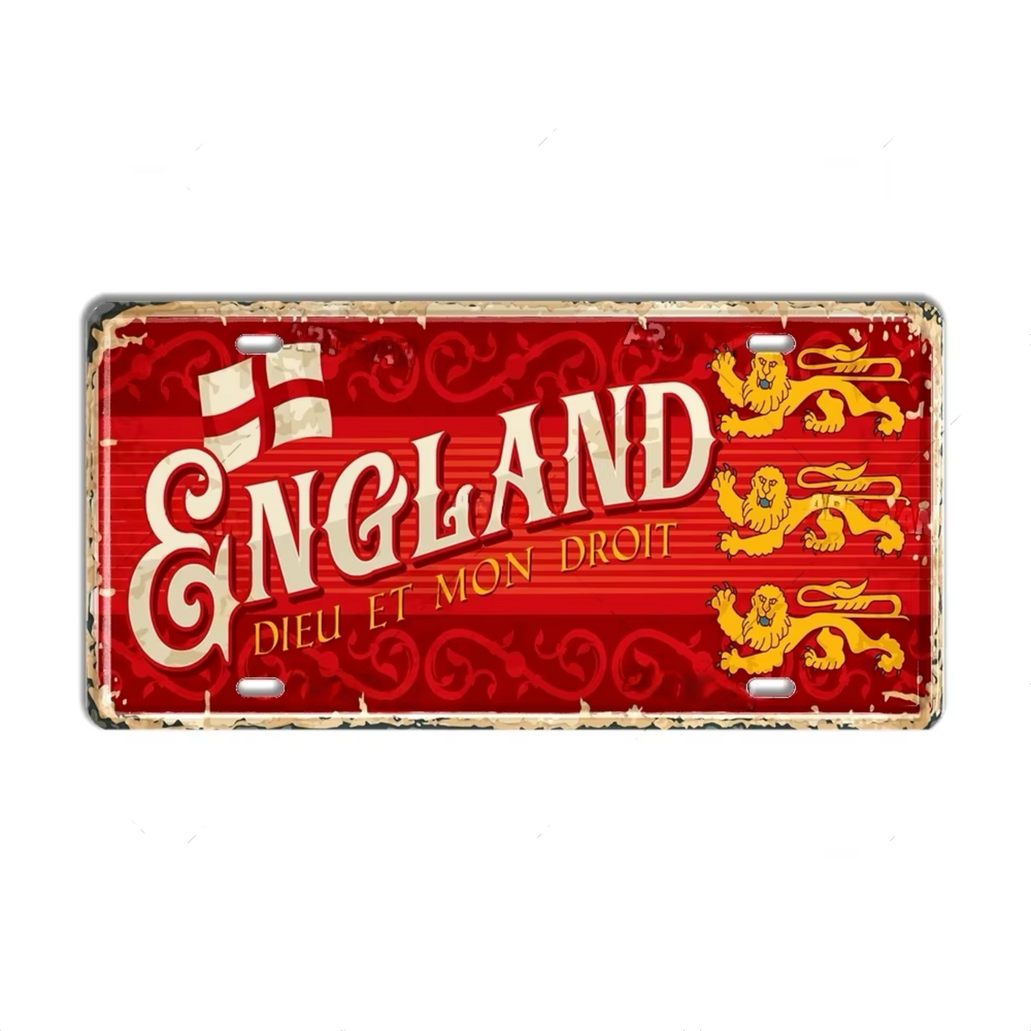 Britain Scotland Northern Ireland Landmark License Plate • England UK Metal Tin Sign • United Kingdom Cities & Territories Metal Sign •Papagaio Studio Design Shop