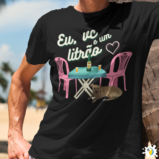 Eu-Voce-e-um-Litrao-T-Shirt-Brazilian-Street-Bar-Design-100_-Cotton-Men_s-Tee-Vintage-Brazilian-Beer-Shirt-Comfortable-Breathable-Casual-Wear • Papagaio Studio Design Shop