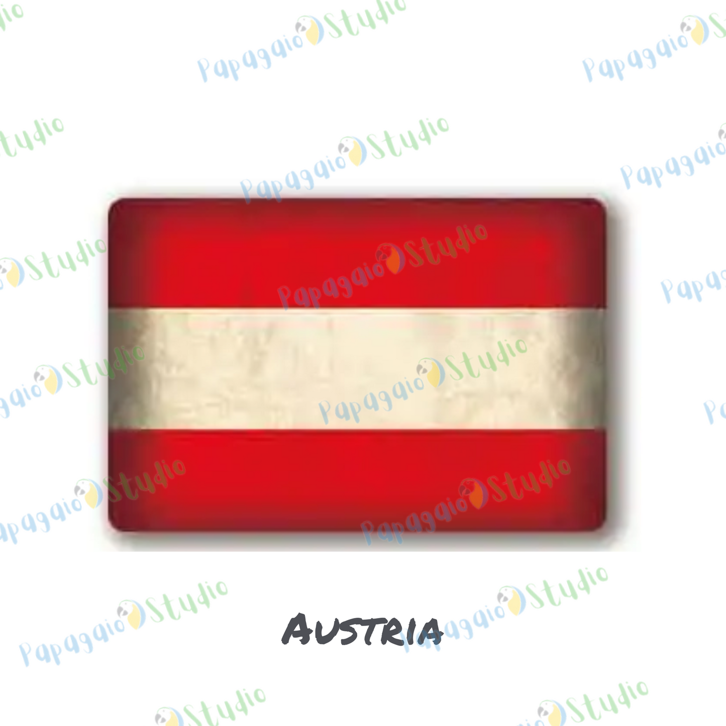 Europe National Flags Tin Sign • Retro Country Metal Print • Vintage European Nations Wall Art Decor For Home, Bar, Office, Cafe • Papagaio Studio Design Shop