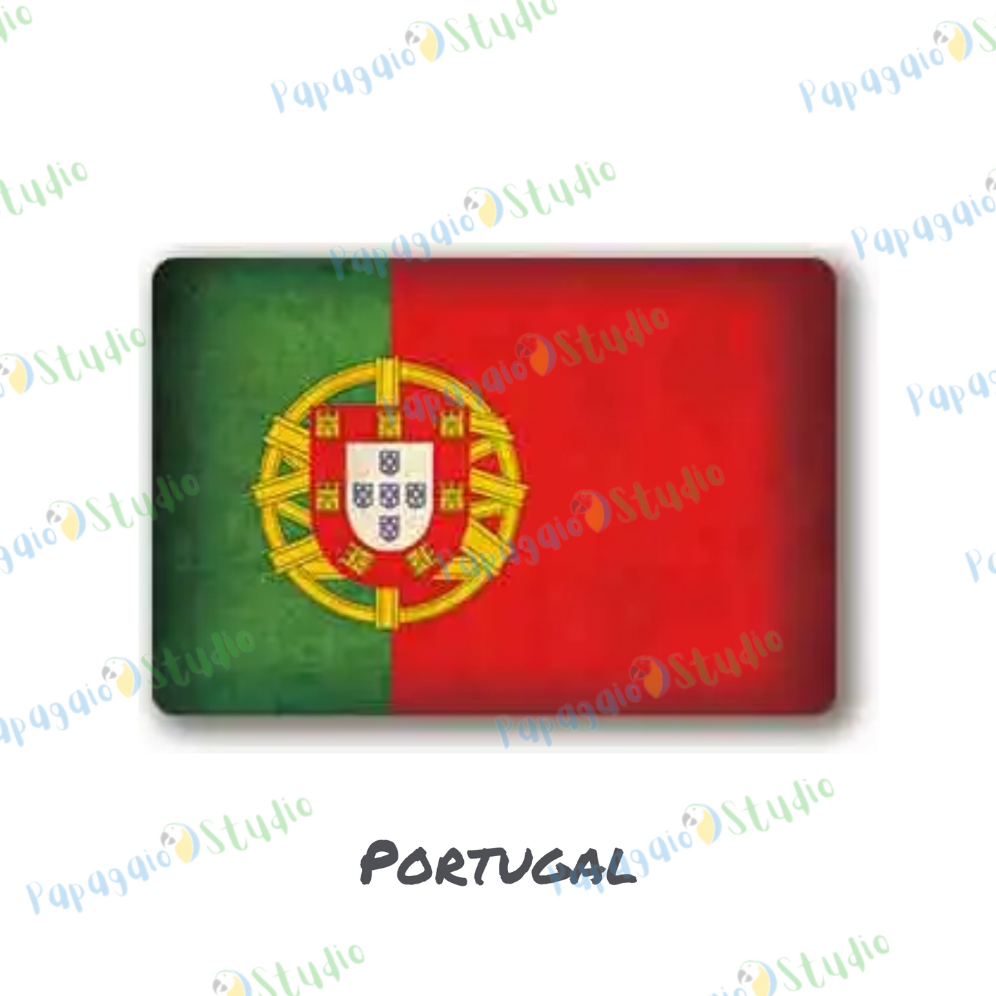 Europe National Flags Tin Sign • Retro Country Metal Print • Vintage European Nations Wall Art Decor For Home, Bar, Office, Cafe • Papagaio Studio Design Shop