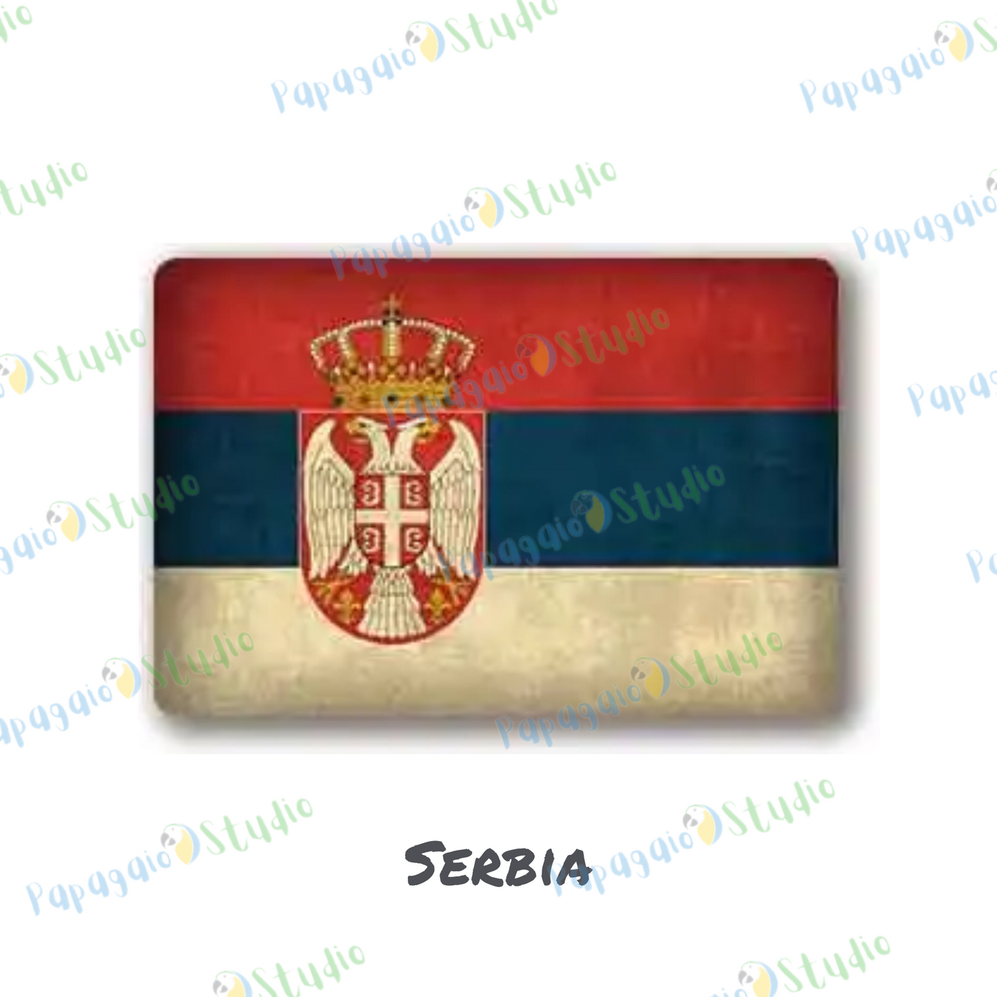 Europe National Flags Tin Sign • Retro Country Metal Print • Vintage European Nations Wall Art Decor For Home, Bar, Office, Cafe • Papagaio Studio Design Shop