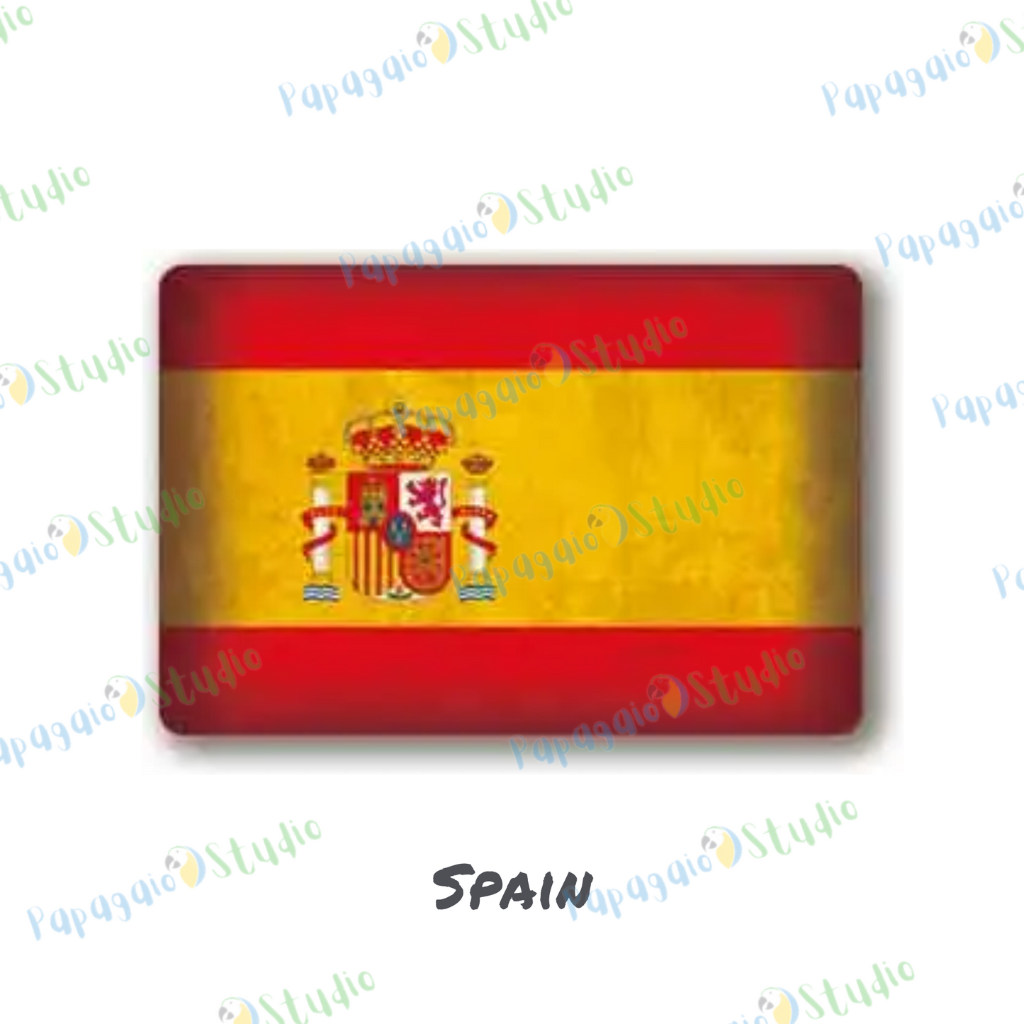 Europe National Flags Tin Sign • Retro Country Metal Print • Vintage European Nations Wall Art Decor For Home, Bar, Office, Cafe • Papagaio Studio Design Shop