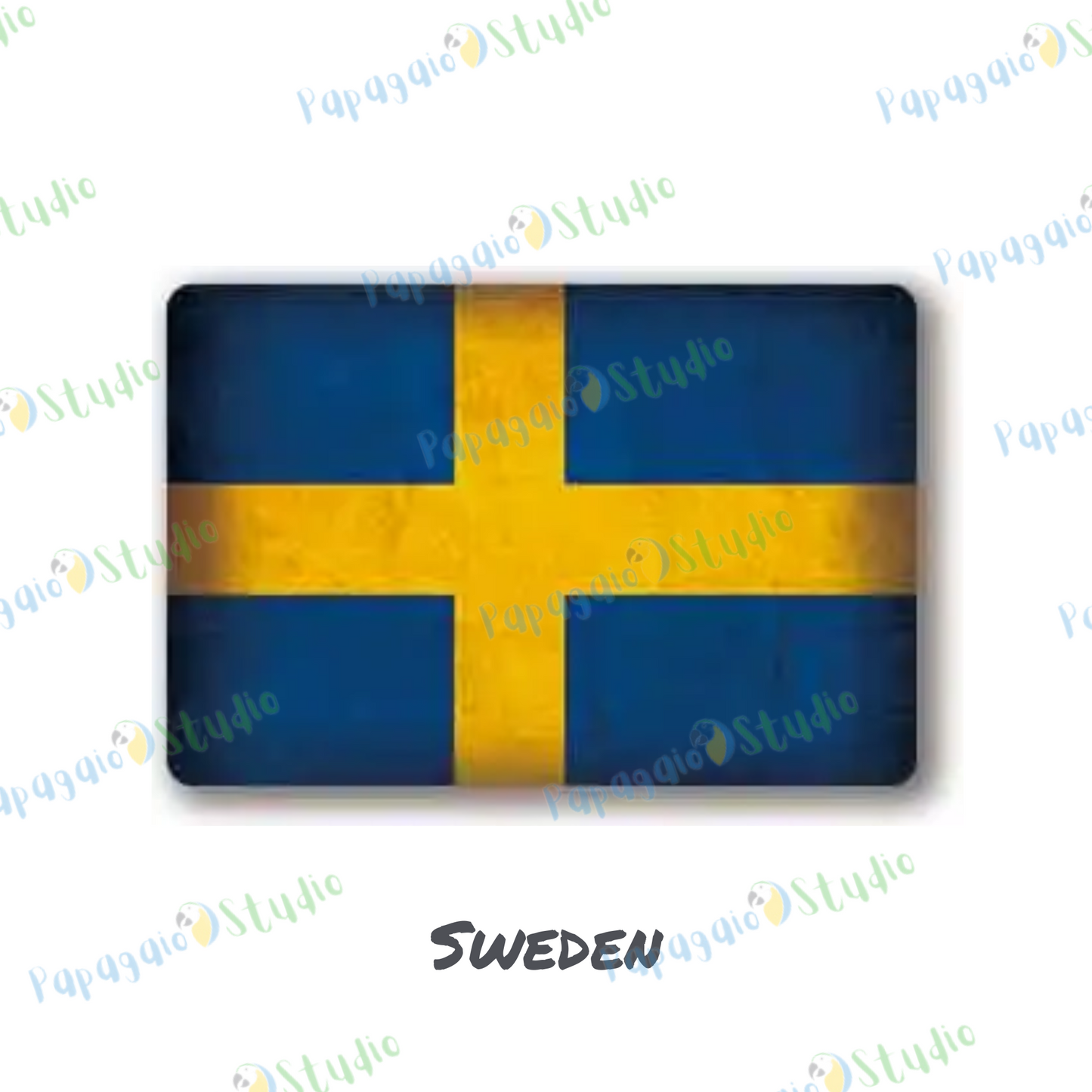 Europe National Flags Tin Sign • Retro Country Metal Print • Vintage European Nations Wall Art Decor For Home, Bar, Office, Cafe • Papagaio Studio Design Shop