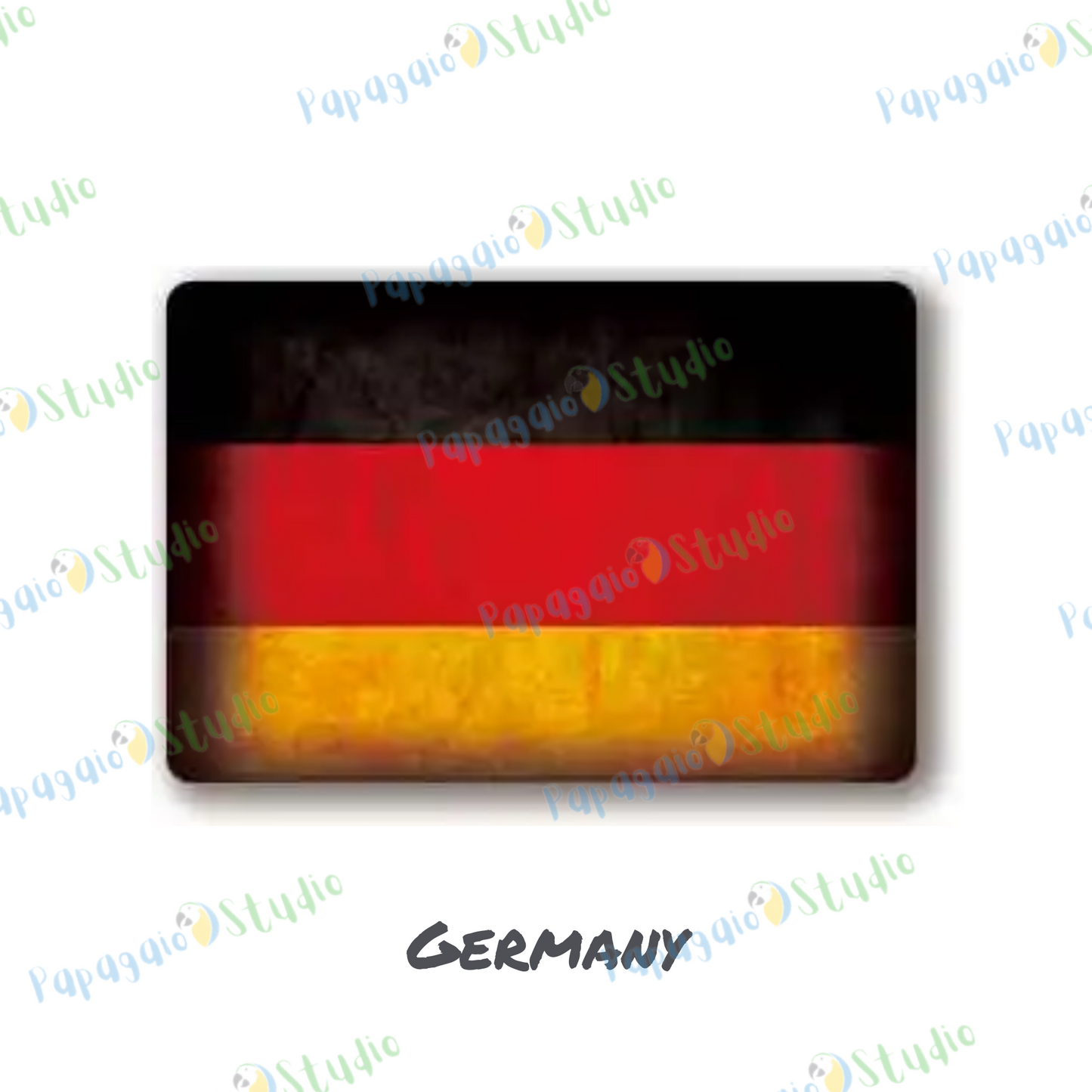 Europe National Flags Tin Sign • Retro Country Metal Print • Vintage European Nations Wall Art Decor For Home, Bar, Office, Cafe • Papagaio Studio Design Shop