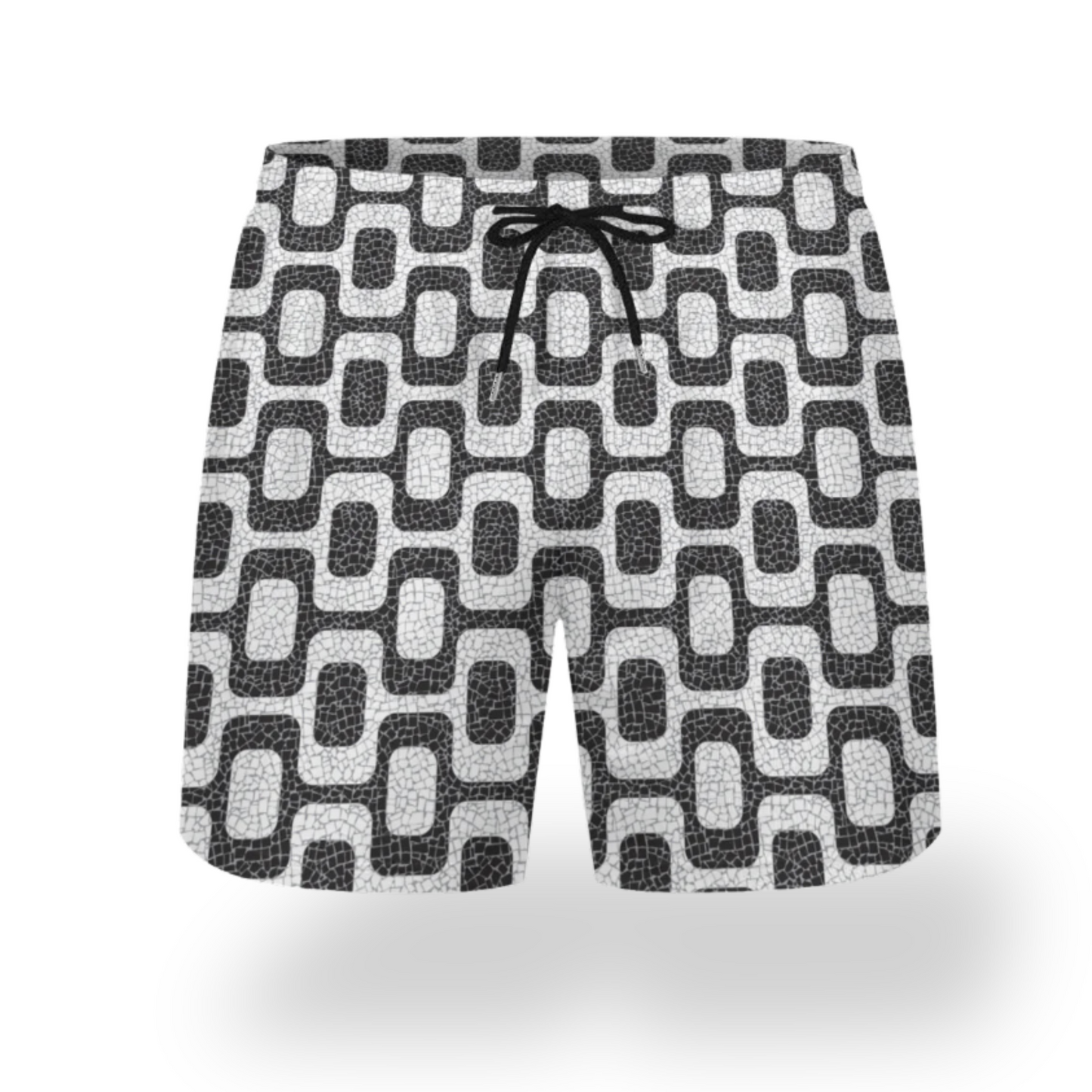 Ipanema Promenade All-Over Print Men's Casual Shorts • Rio De Janeiro Brazil Double-Layer Sports Brazil Beach Pants