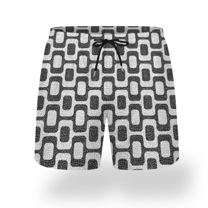 Ipanema Promenade All-Over Print Men's Casual Shorts • Rio De Janeiro Brazil Double-Layer Sports Brazil Beach Pants