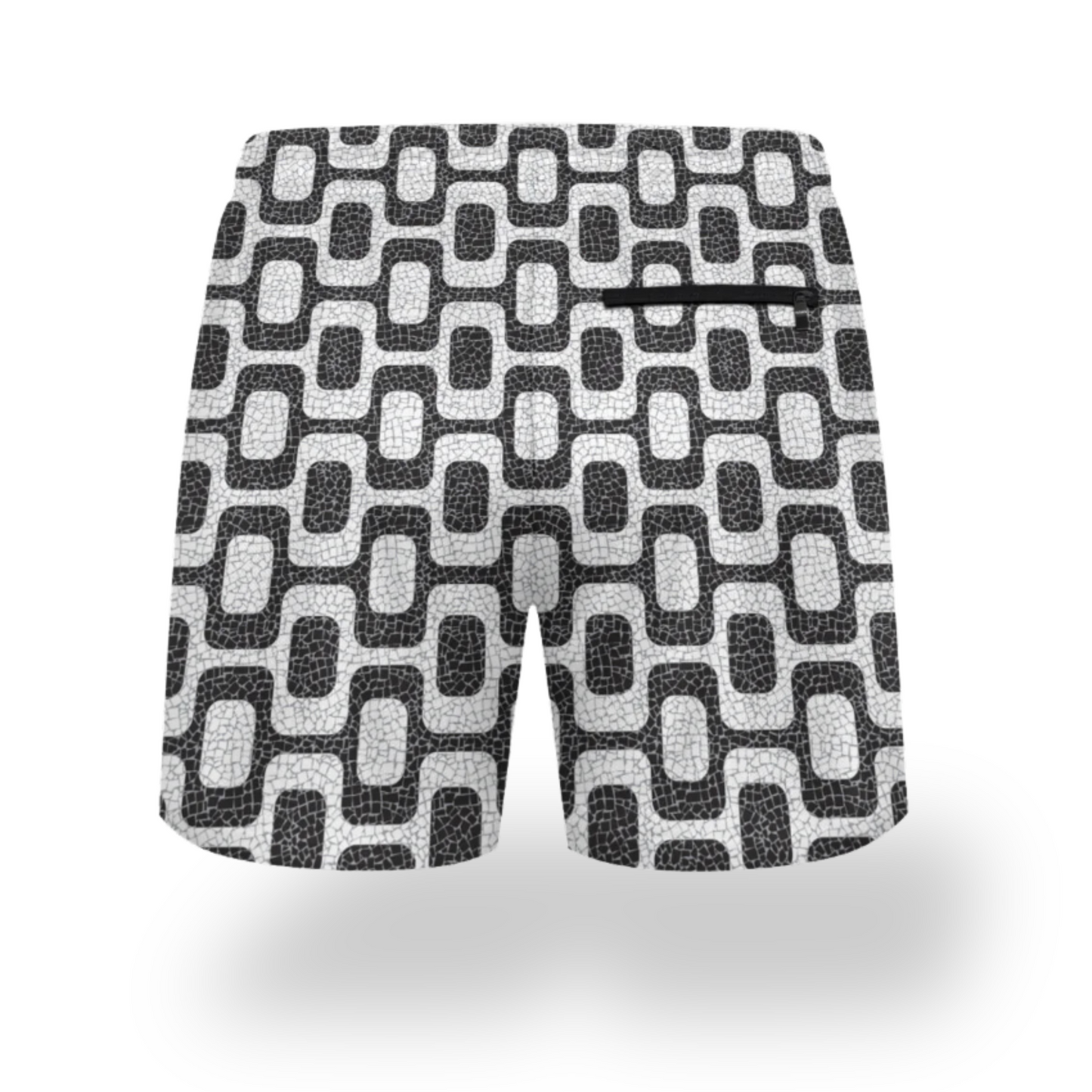 Ipanema Promenade All-Over Print Men's Casual Shorts • Rio De Janeiro Brazil Double-Layer Sports Brazil Beach Pants