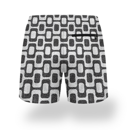 Ipanema Promenade All-Over Print Men's Casual Shorts • Rio De Janeiro Brazil Double-Layer Sports Brazil Beach Pants