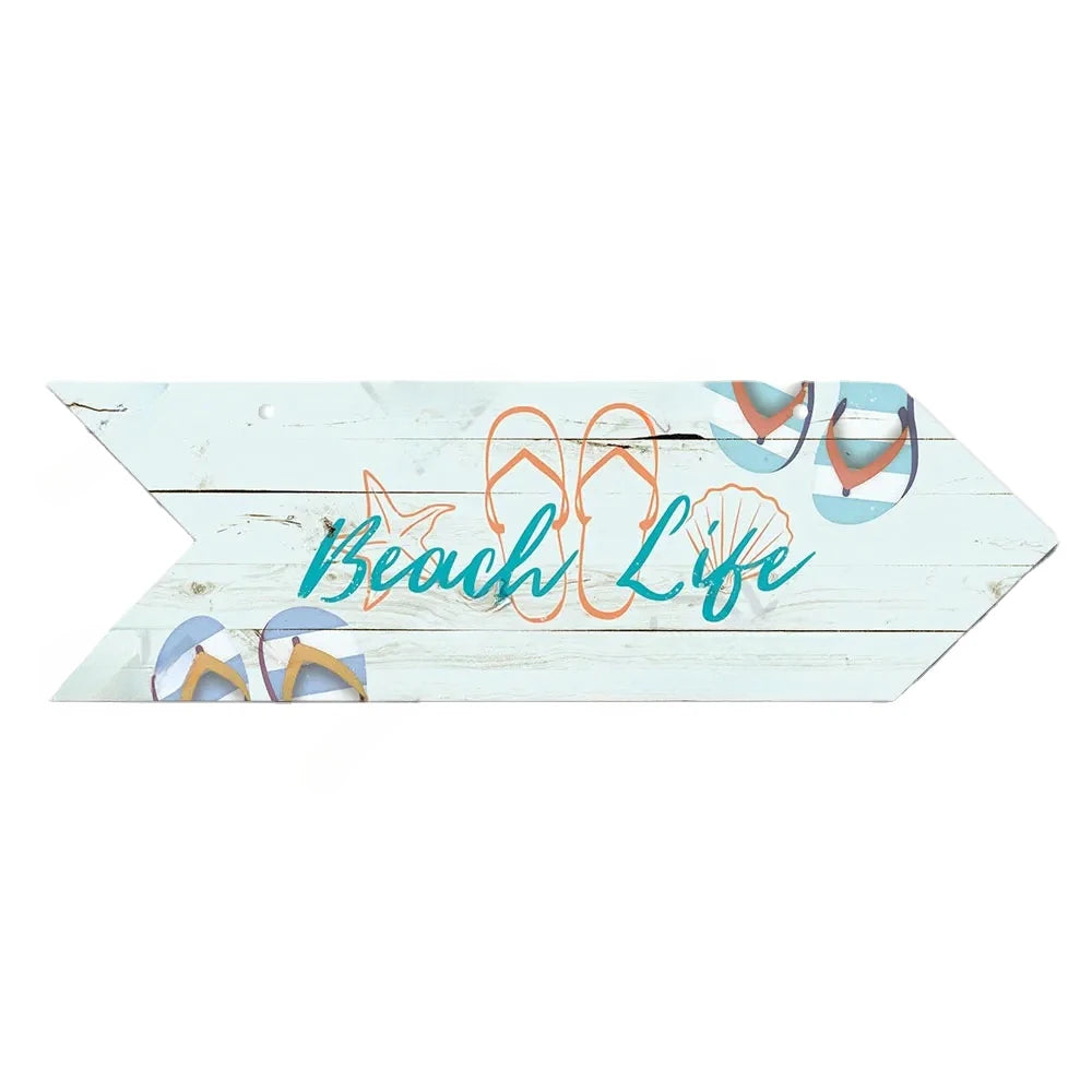 Coastal Charm Arrow Signs - 24 Beach-Inspired Designs • Papagaio Studio Design Shop