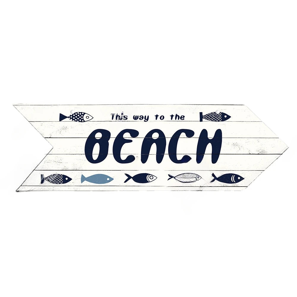 Coastal Charm Arrow Signs - 24 Beach-Inspired Designs • Papagaio Studio Design Shop