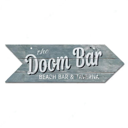 Rustic Bar And Pool Arrow Wooden Signs • Tiki Bar Indication Wood Plaque Wall Hanging For Beach House Coastal & Seaside Decor • Papagaio Studio Design Shop