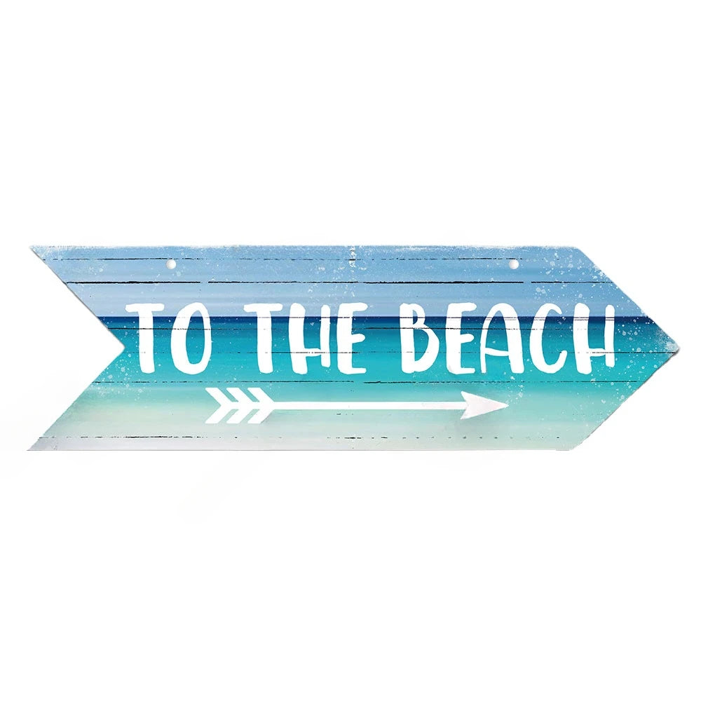 Coastal Charm Arrow Signs - 24 Beach-Inspired Designs • Papagaio Studio Design Shop