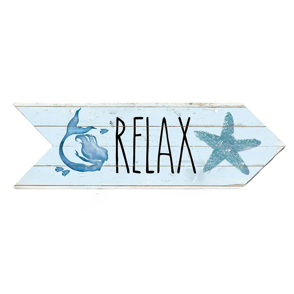 Coastal Charm Arrow Signs - 24 Beach-Inspired Designs • Papagaio Studio Design Shop