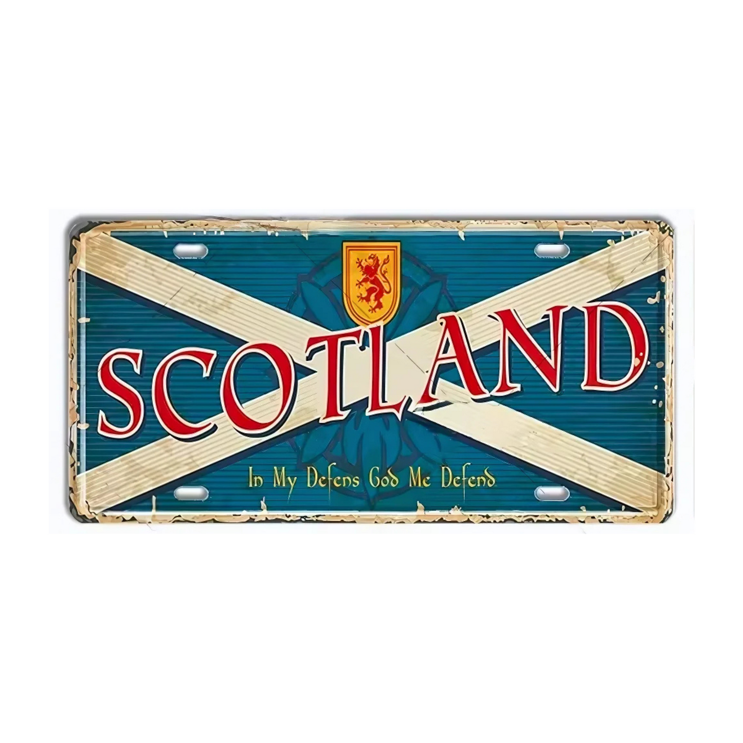 Britain Scotland Northern Ireland Landmark License Plate • England UK Metal Tin Sign • United Kingdom Cities & Territories Metal Sign •Papagaio Studio Design Shop