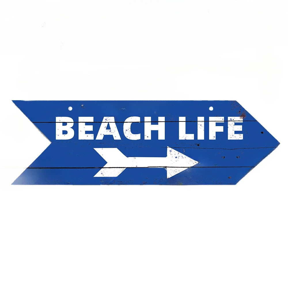 Coastal Charm Arrow Signs - 24 Beach-Inspired Designs • Papagaio Studio Design Shop