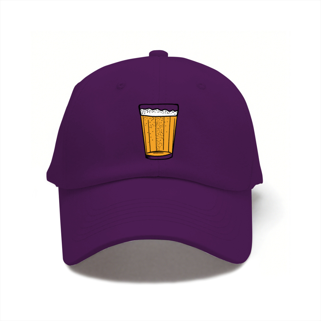 Cervejinha No Copo Americano Dad Hat – Brazilian Aesthetics Beer Glass Cap