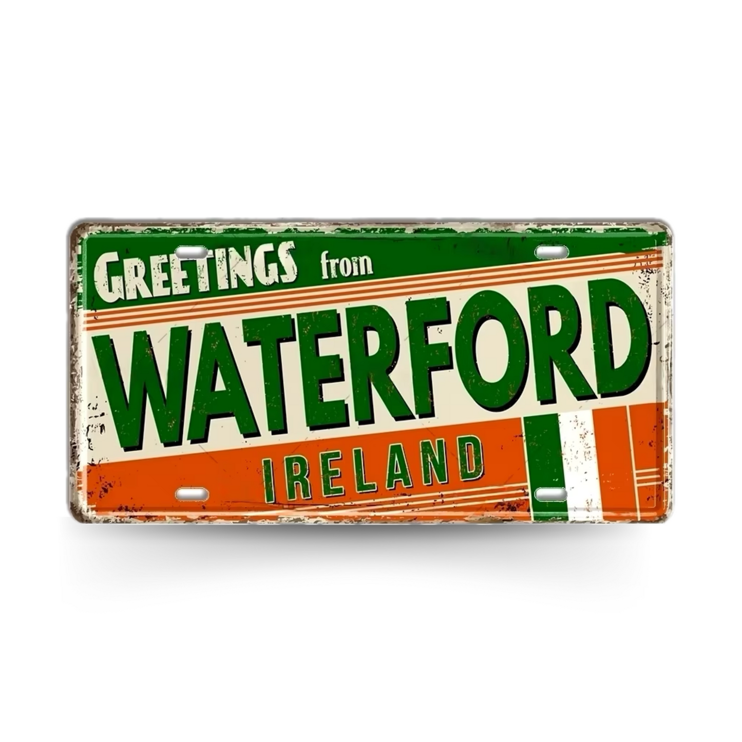 UK Ireland Landmark License Plate • United Kingdom England Metal Sign • British Irish City Decorative Signage Wall Decor • Travel Souvenir • Papagaio Studio Design Shop