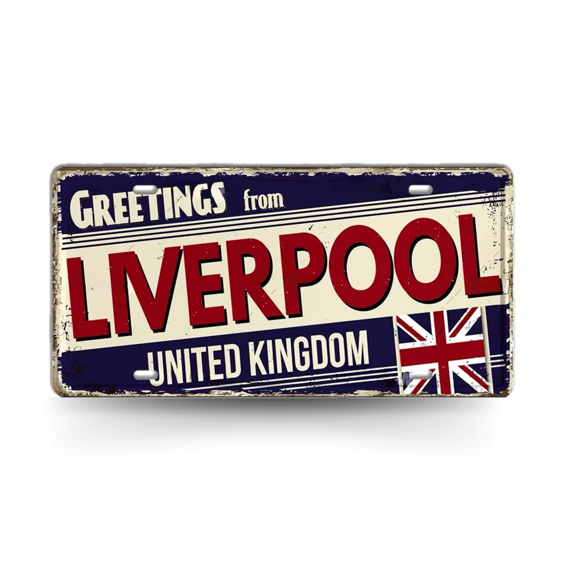 UK Ireland Landmark License Plate • United Kingdom England Metal Sign • British Irish City Decorative Signage Wall Decor • Travel Souvenir • Papagaio Studio Design Shop