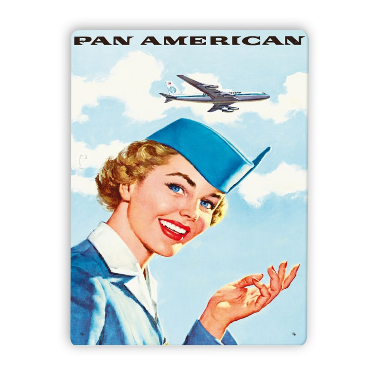 Pan Am Brazil South America Rio Vintage Travel Metal Posters • 1950s Aviation Tin Signs •