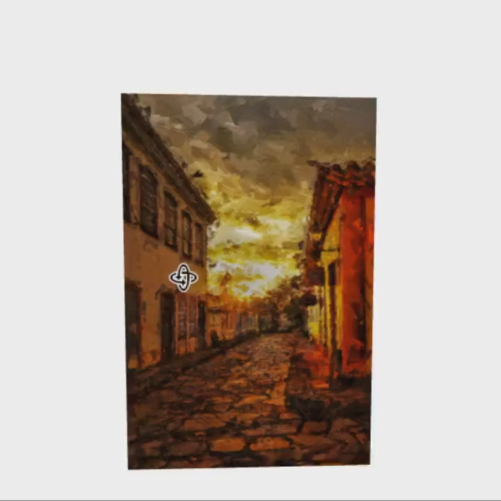 Brazil Impressionist Painting | Sunrise Warm Colors | Minas Gerias Canvas Print