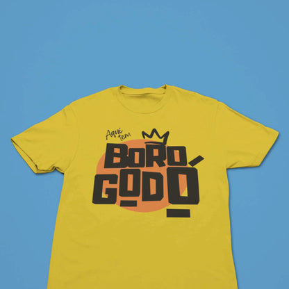 Brazil "Aqui Tem Borogodó" Graphic T-shirt • Brazilian Slang For Swag Funny Yellow Tee