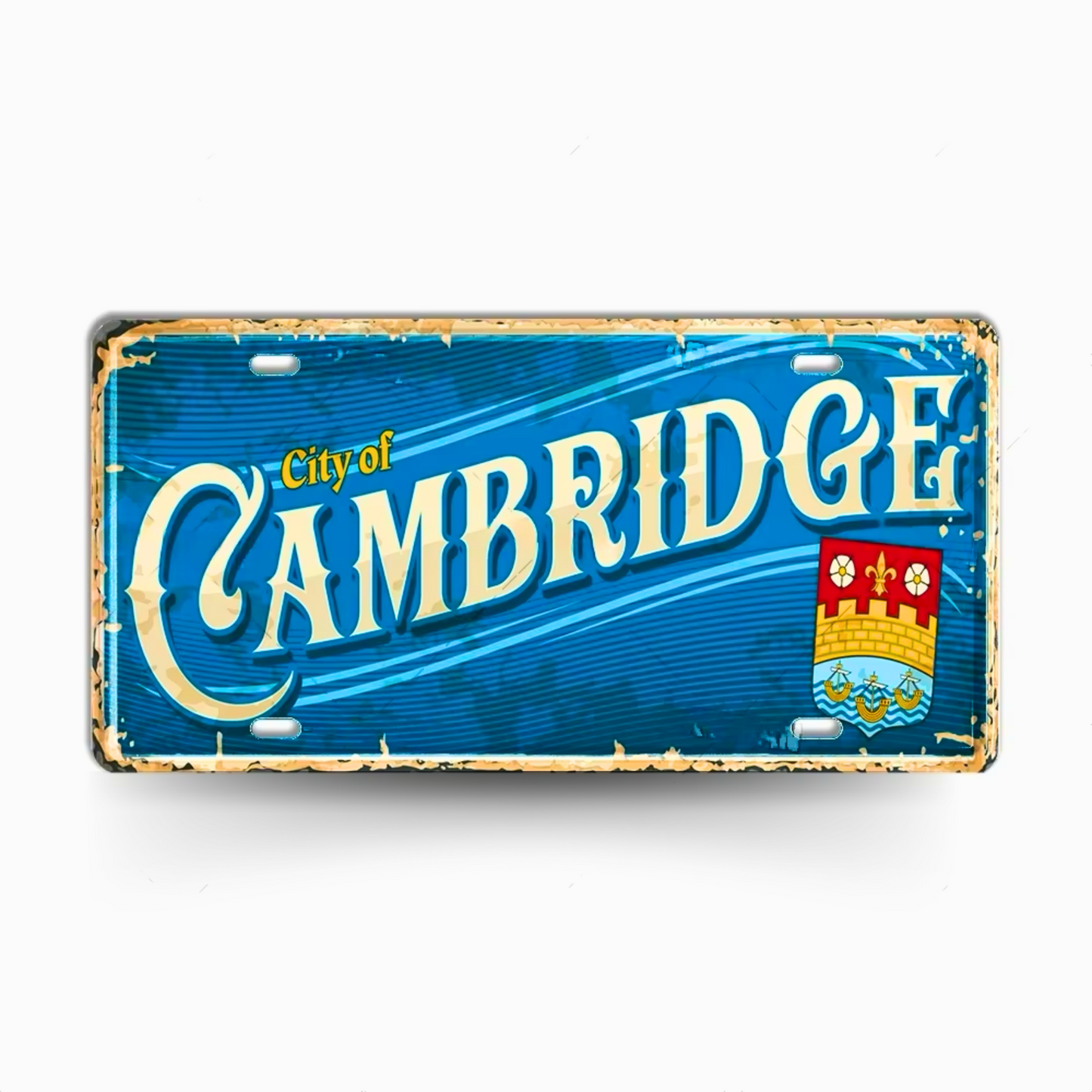 British Landmarks License Plate Decor • UK England Scotland Ireland Wales Tin Signs • United Kingdom City Metal Print • Great Britain Cities & Provinces Decorative Signages • Papagaio Studio Design Shop