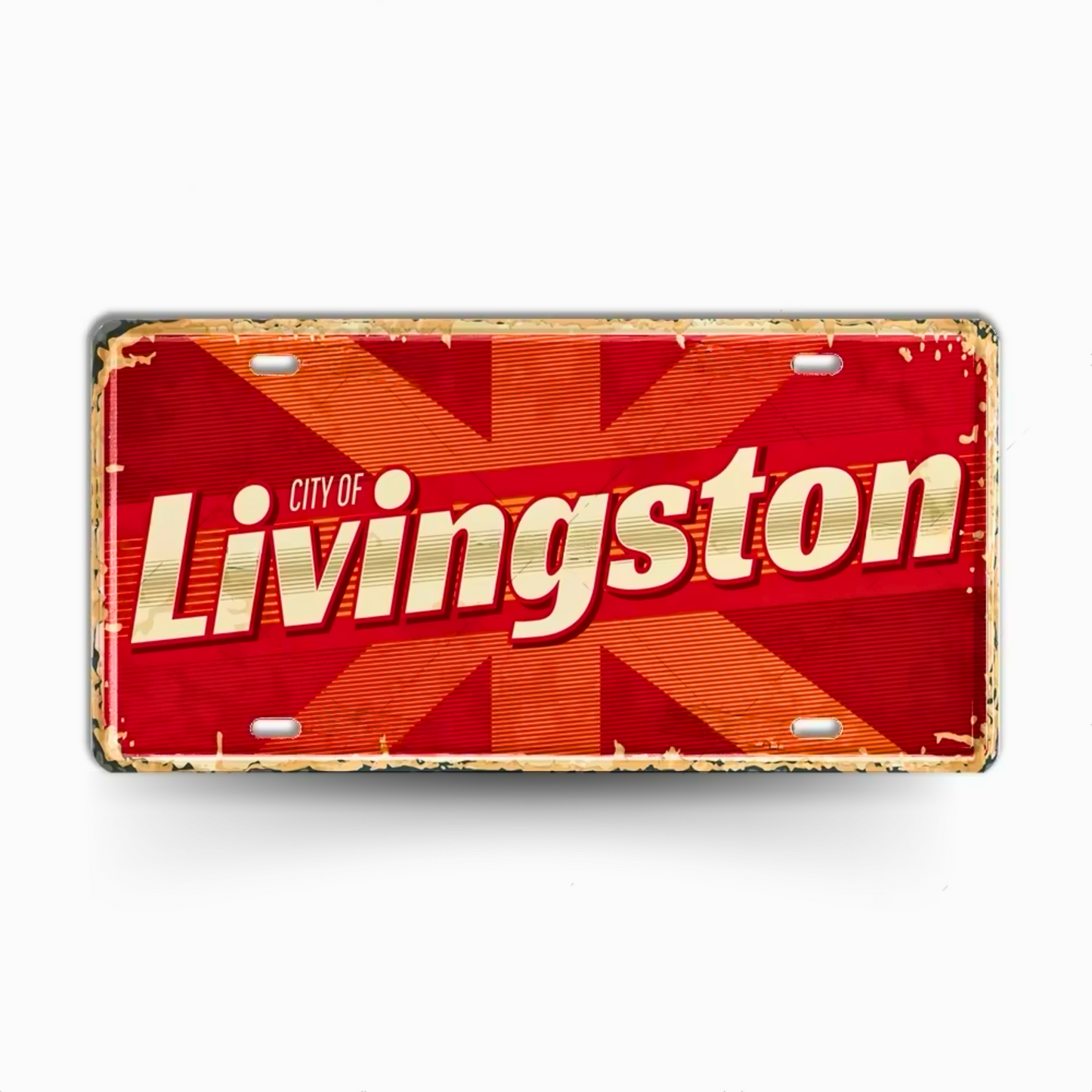 British Landmarks License Plate Decor • UK England Scotland Ireland Wales Tin Signs • United Kingdom City Metal Print • Great Britain Cities & Provinces Decorative Signages • Papagaio Studio Design Shop