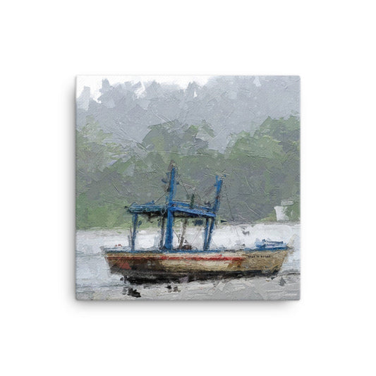 Brazil Art | Fishing Boat Painting | Impressionist Canvas | Classic Modern Digital Print