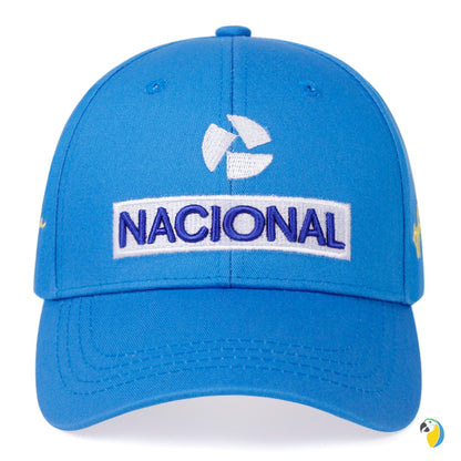 Vintage Ayrton Senna Replica Cap • Banco Nacional Retro Embroidery Logo Iconic Blue Cap • Unisex Adjustable Snapback Dad Hat For F1 Fan • Papagaio Studio Etsy Shop