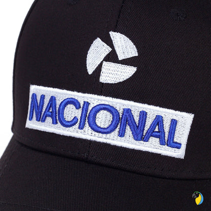 Vintage Ayrton Senna Replica Cap • Banco Nacional Retro Embroidery Logo Iconic Blue Cap • Unisex Adjustable Snapback Dad Hat For F1 Fan • Papagaio Studio Etsy Shop